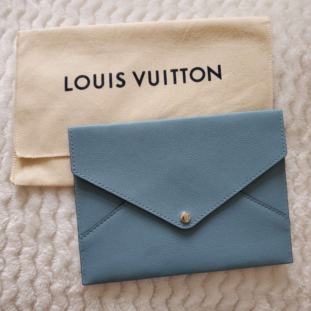 Authentic Louis Vuitton leather envelope